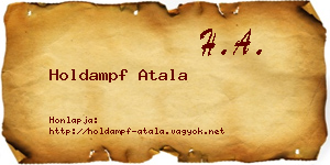Holdampf Atala névjegykártya